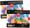 ARTEZA 12x16 Inches Finger Paint Paper Pad, Pack of 2 Finger Pads, 25 Sheets Each, 54lb/80gsm Drawing Pad for Kids