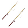 2Pcs 1/12 Miniature Fishing Pole Dollhouse Decoration Accessories, DIY Doll House Decor Kit