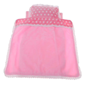 SM SunniMix 3 Pieces Bedding Set, Comforter Fits for 25cm Dolls