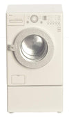 Dollhouse Miniature Modern Front Load Washing Machine w/ Riser