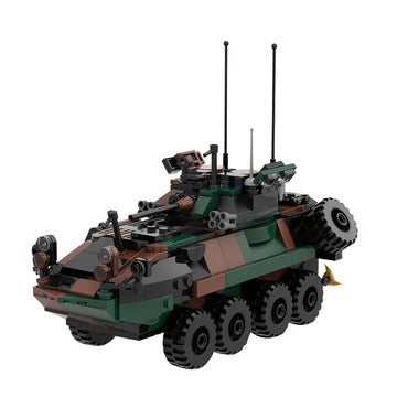 YounggDiy LAV-25 Infantry Fighting Vehicle Model Building Blocks Set, MOC-126469Army Construction Model Toy for Adult, Display and Collectible Toys