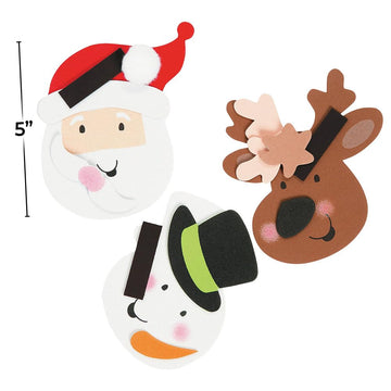 Christmas Friends Magnet Craft Kit - 12 - Crafts for Kids and Fun Home Activities