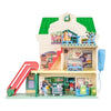Bluey and Bingo Supermarket Playset, Escalator & Sounds, 15 Pieces