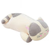 Cute Cat Plush Doll Pillow Big Face Cat Toy (M, Gray)