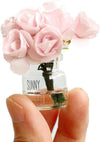 Dollhouse Miniature Glass Flower Vase Set, 1:12 Scale, Decorative Accessories for Dollhouse