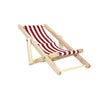 SXFSE Dollhouse Decoration, Mini Wooden Folding Beach Sunbath Chair Longue Deck Chair Craft Dollhouse Accessories