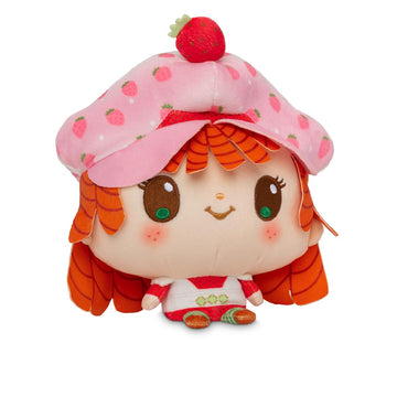 TeeTurtle Cloudheads Strawberry Shortcake Plush - 5-Inch Official Strawberry Scented Stuffed Animal with Embroidered Details - Soft Cuddly Plush Toys