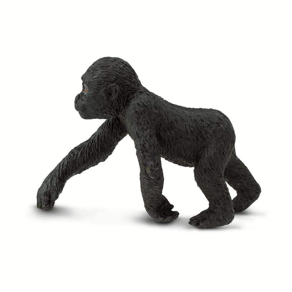 Safari Ltd. Lowland Gorilla Baby Figurine - Lifelike 3.3" Wildlife Figure - Educational Toy for Boys, Girls, and Kids Ages 3+