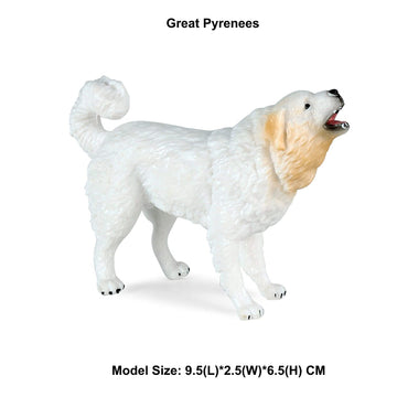 JOKFEICE Animal Figures Plastic Great Pyrenees Animals Action Model Science Project, Learning Educational Toys, Birthday Gift, Cake Topper, for Kids
