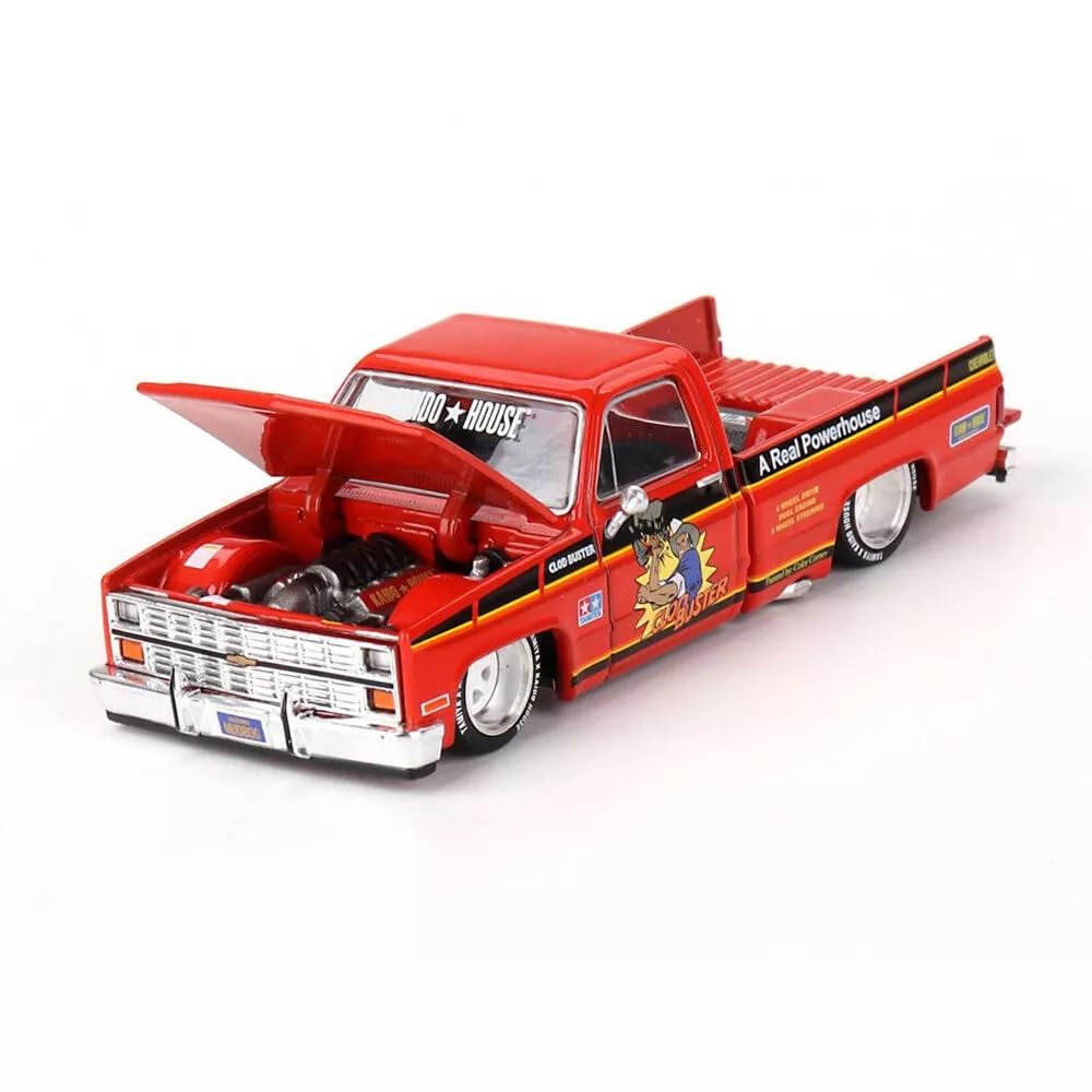 1:64 Scale Diecast Model Car Compatible with Chevrolet Silverado Tamiya x Kaido House “CLOD Buster” Orange Limited Edition by Kaido House