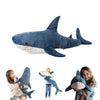 39.5-inch Plush Shark Toy Pillow, Giant Shark Stuffed Animal,Soft Shark Cushion Pillow Shark Plush Pillows,Chubby Stuffed Shark Toy - Children s Boys