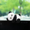 WASTROYAL Cute Plush Animal Dashboard Decor Adorable Elephant & Pig Car Screen Topper Stress Relief Desk Holder for Office, Car & Home (Panda)