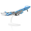 QIYUMOKE 1/300 Air Force One Metal Airplane Model 747 with Stand (7.8-inch L) for Boeing 747 VC-25A Diecast Airplane Model kit for Adult Aviation