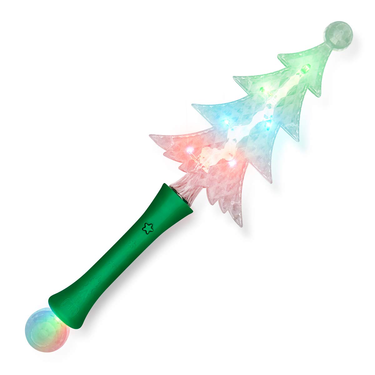 FlashingBlinkyLights Crystal Christmas Tree LED Light Up Wand