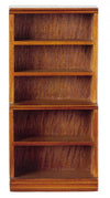 Dollhouse Miniature Walnut Storage Shelf