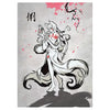 Fantasy North - Kiyomi - The Clever Fox - 100 Textured Matte TCG Card Sleeves - Fits Magic MTG Commander Pokemon and Other Card Games - Playing Card
