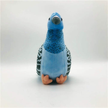 Simulation White Stuffed Animal Toy - 8 inch Rock Pigeon, Cute Pigeon as Gift (Blue)