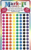 Map Dot Stickers - Assorted Colors - 1/4" Diameter