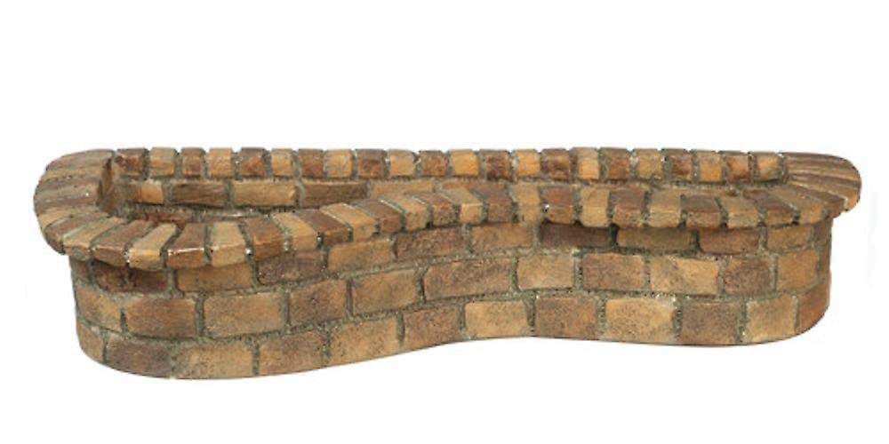 Melody Jane Dollhouse Shaped Raised Brick Garden Pond Miniature 1:12 Scale Accessory