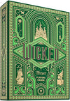 theory11 Wicked Playing Cards - Green Gold Oz Theme Poker Deck with Glinda & Elphaba Artwork, Magic, Cardistry, Game Night, Theater Fan Gift for Card
