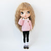 XiDonDon Doll Clothing Fashion Sweatshirt for Blyth,Ob24,Licca,Azone BJD Doll Clothes Toys Accessories Gifts (Only Clothes,Top Only) (Pink)