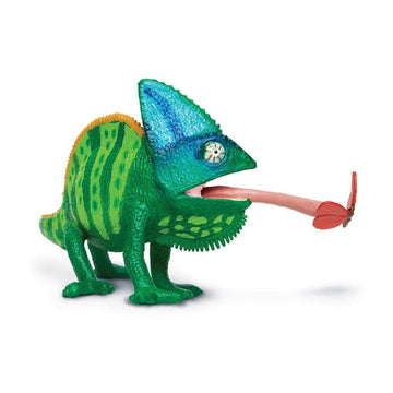 Safari Ltd. Veiled Chameleon Figurine - Detailed 9.25" Model Figure - Educational Toy for Boys, Girls, and Kids Ages 3+