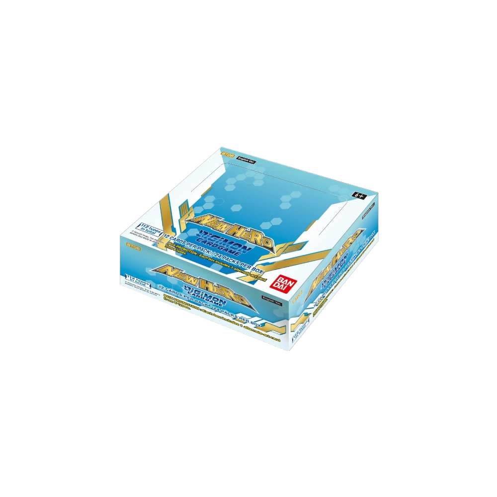 BANDAI Digimon Card Game Box BT08 New Hero
