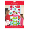 Spring Valentine's Day Activity Kit for Kids or Families: Home or School "Bee Mine" 31 pieces with Heart Shaped Cutouts