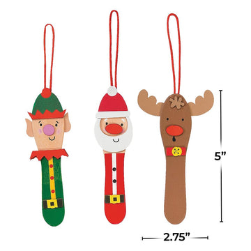Craft Stick Christmas Ornament Craft Kit - Makes 12 - Crafts for Kids and Fun Home Activities