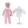 Emily Rose 18 inch Doll Clothes 7-PC Doctor Nurse Vet Hospital Scrubs Halloween Costume Gift Set with Includes Stethoscope Accessory | USA Business |