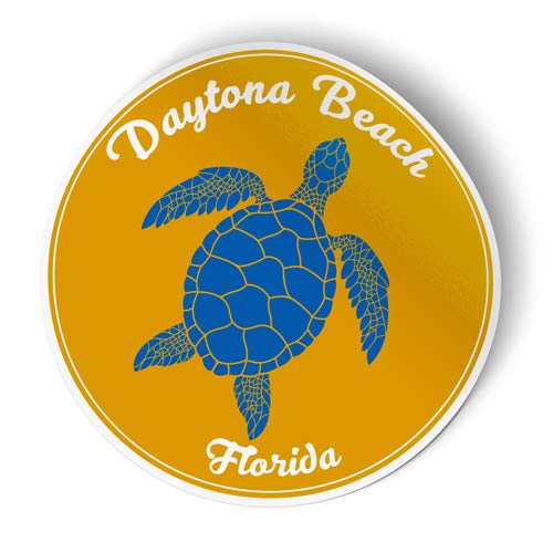 Squiddy Daytona Beach Florida - Vinyl Sticker, 7 in