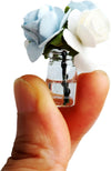 1:12 Scale Miniature Glass Vase for Dollhouse and Diorama Displays, Hand-Painted Flower Bottle for Miniature Gardens, Terrariums and Model Landscapes