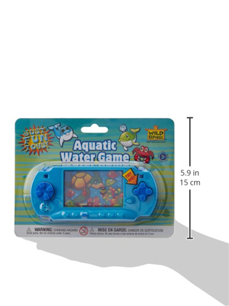 Wild Republic Water Games Aquatic Sensory toys, Kids Gifts, hand held toys, Cuddlekins, 6" ,Blue.