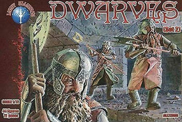 Alliance 1/72 Scale Dwarves Figures Set 1,2 Model Kit, New in Box
