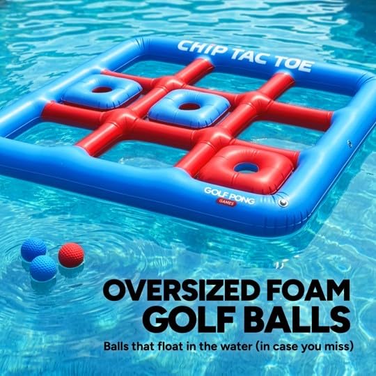 Golf Pong Chip Tac Toe Floating Pool Game, No Club Included