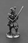 CAULYS Alloy Samurai Model, Ancient Mini Warrior Model Toy, Japanese Style Table Games and Chess Decoration Military Manual, DIY Alloy Samurai Doll