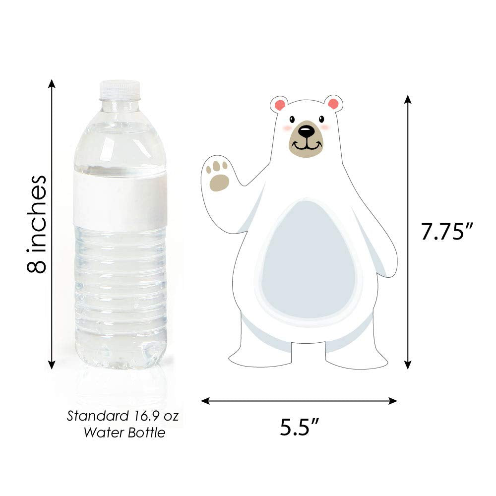 Big Dot of Happiness Arctic Polar Animals - Polar Bear, Seal, Penguin and Arctic Fox Decorations DIY Winter Baby Shower or Birthday Party Essentials