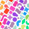 Roylco Paper Popz - 1500 Pre-Cut Patterned Paper Shapes, Assorted Colors & Designs up to 2.25", Kids Collage, Scrapbook & Mosaic Craft Supply, Made in
