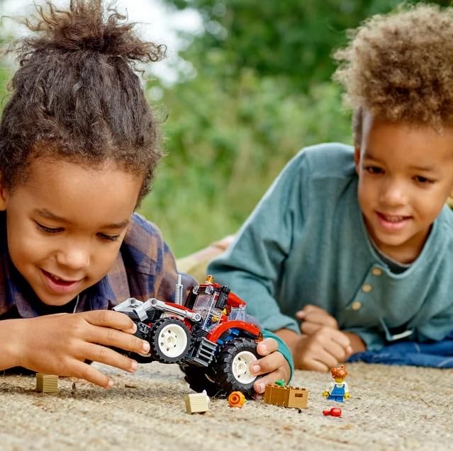 LEGO City Big Wheel Gift Set 66772, 2in1 Tractor and Construction Digger Building Toy Sets Plus Farm Garden & Scarecrow Bonus Pack, Great Gift