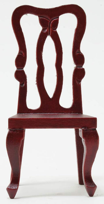 Classics by Handley Dollhouse Miniature Side Chair, Mahogany