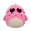 Squishmallows Original 7.5" Val the Pink Whale with Heart Sunglasses - Valentine's Day Plush