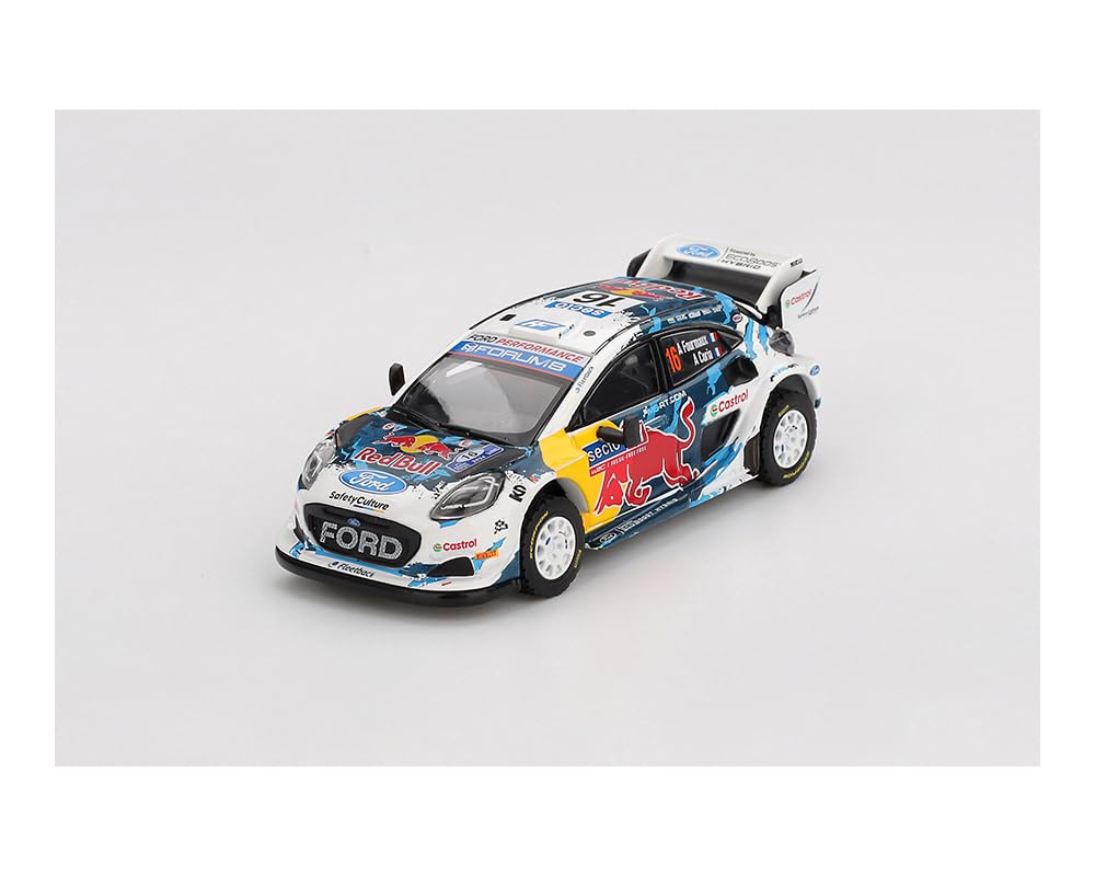 MINI GT Rally1#16 M-Sport WRT 2024 Rally Finland 3rd Place - White Limited Edition 1/64 Diecast Model Car MGT01074
