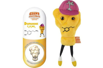 GIANT MICROBES Dopamine Plush, Brain Gifts, Neurology, Psychology Gifts, Psychology Decor, Therapist Gift, Mental Health Awareness, TBI Awareness