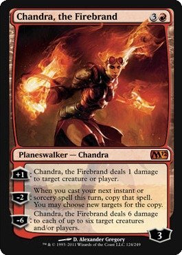 Chandra, the Firebrand - Magic 2012 Core Set - Mythic Rare Planeswalker