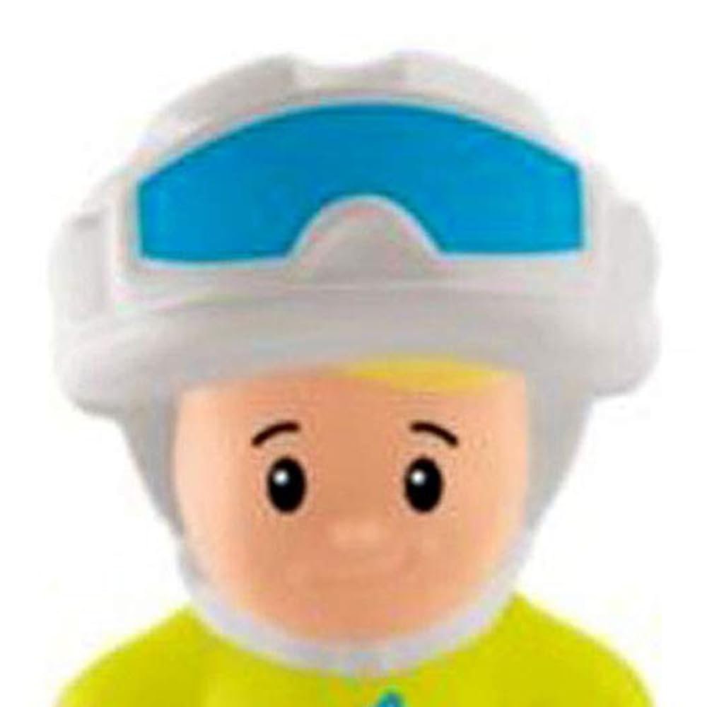 Fisher-Price Replacement Figure Little People Advent Calendar Ski Snowboarding Playset DGF96 - Replacement Eddie Figure Dressed in Blue and Yellow