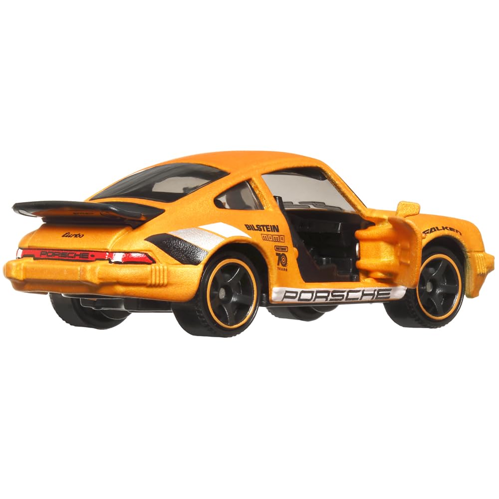 Matchbox Moving Parts 70 Years Special Edition Die-Cast Vehicle - HMV12 ~ Inspired by 1980 Porsche 911 Turbo ~ 1/5 Orange and Black