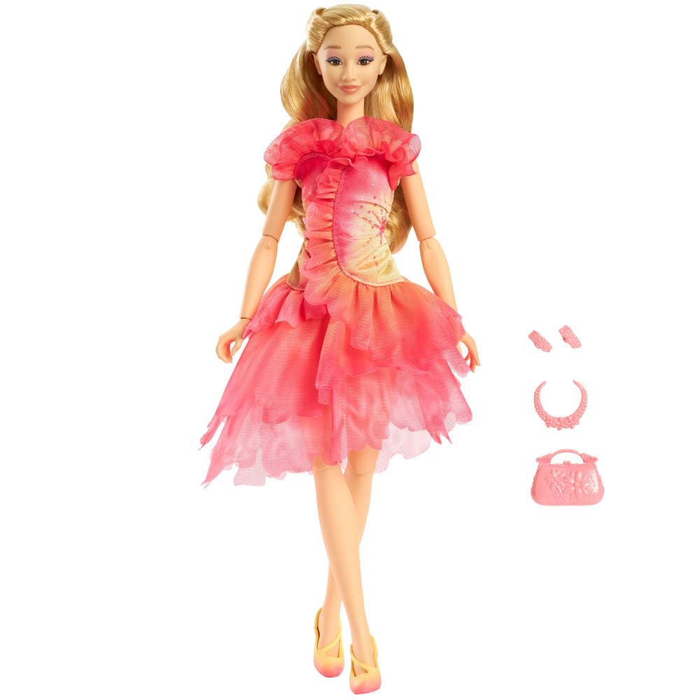 Mattel Universal Wicked Glinda Fashion Doll & Accessories with Blonde Hair, Poseable & Removable Ballroom Look