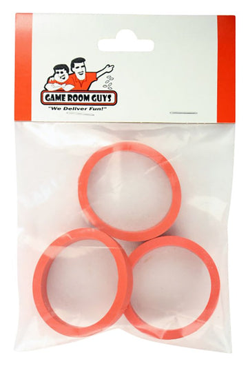 Game Room Guys Pinball Flipper Rubber - Red - Set of 3