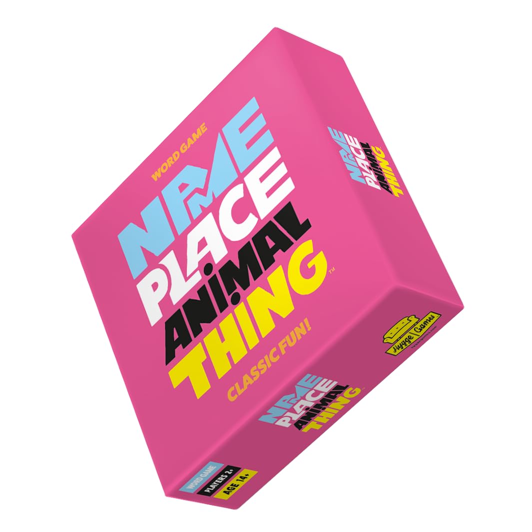 Hygge Games - Name Place Animal Thing - Easy Fast Family Fun Word Game