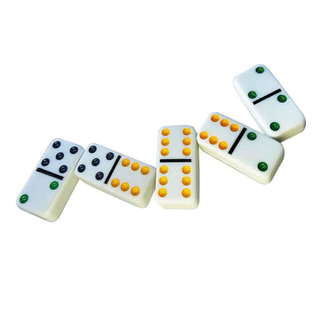 OMURA Games | Professional Double 6 Dominoes Set | Color DOT